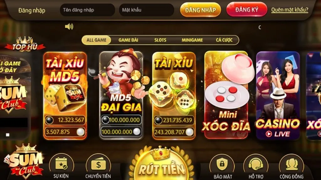 Sumclub - Cổng game xanh chín, trải nghiệm hấp dẫn